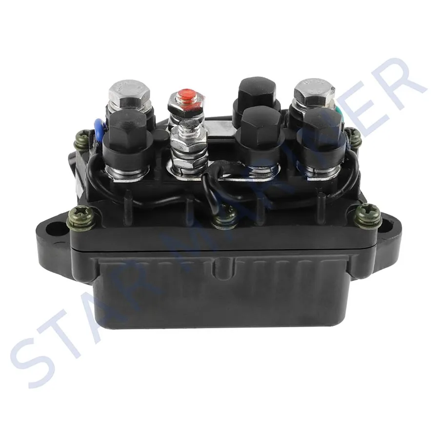 Conjunto de relé de ajuste 63P-81950 de 2 pines para Motor fueraborda Yamaha de 4 tiempos 25HP-250HP reemplaza piezas de repuesto de Motor de barco 63P-81950-00
