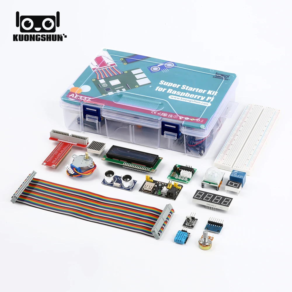 KUONGSHUN Raspberry Pi Super Starter Kit para Raspberry Pi Modelo 5 4 3B+ 3B 3A+ 2B 1B+ 1A+ Zero W+ Kit Diy