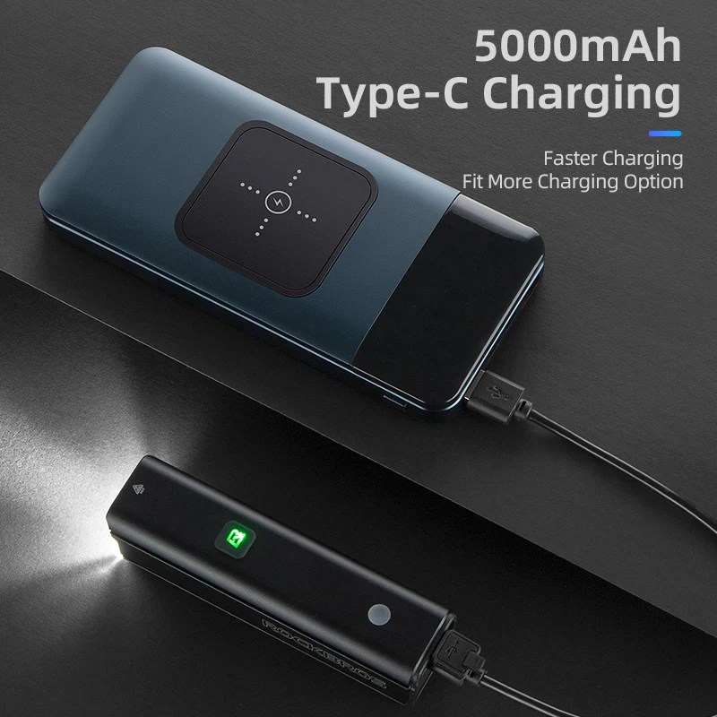 Luz de bicicleta ROCKBROS 1500LM5000mAh tipo C Control de temperatura de luz de bicicleta IPX6 luz LED de aluminio lámpara frontal faro de ciclismo