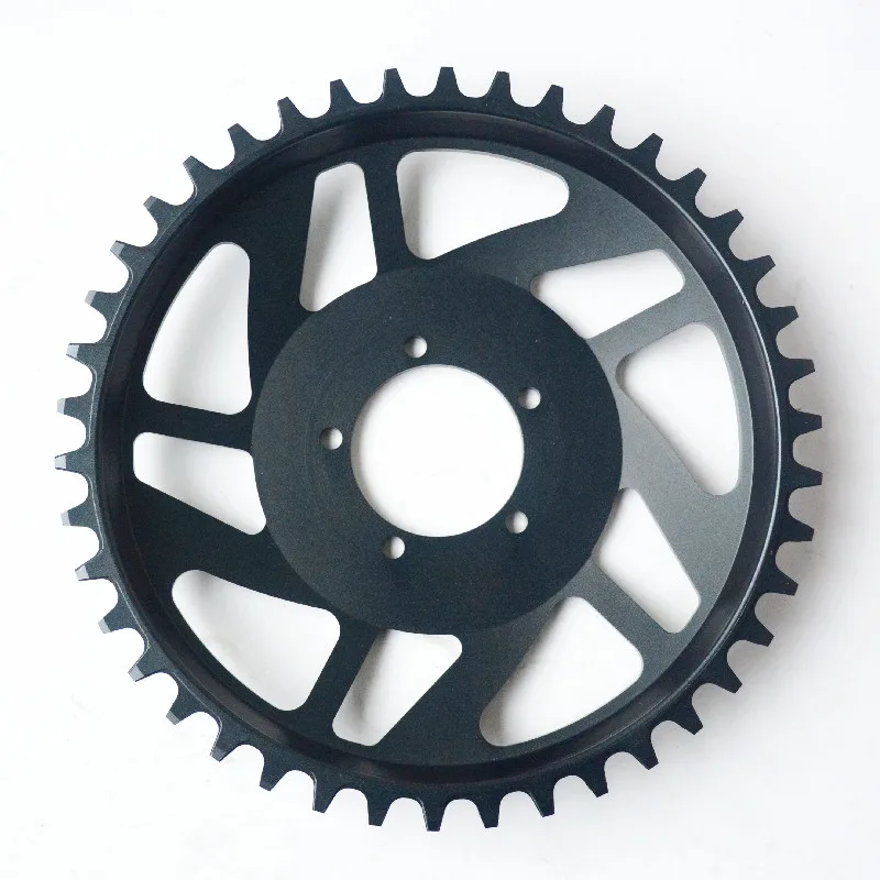 GUSTAVO-anillo de cadena para bicicleta eléctrica, 42T, para BAFANG BBS01 BBS02 BBSHD M625, accesorios eléctricos de aleación de aluminio de alta calidad