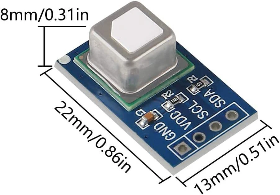 Módulo de Sensor de Gas SCD41 2 en 1, Detección de CO2 y Temperatura, Comunicación 12C, Sensirion Envi