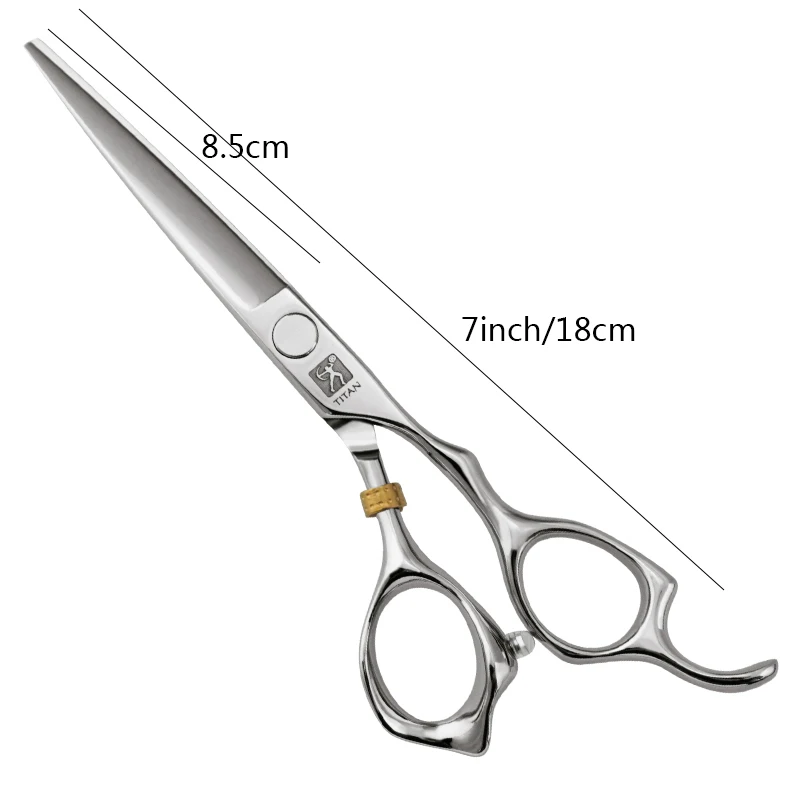 Tijeras de Peluquería Titan de 7.0 Pulgadas para Cortes de Cabello, Tijeras Profesionales de Peluquería, Herramienta de Barbería