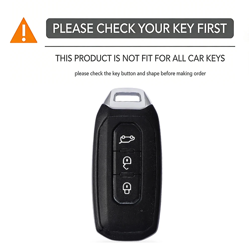 Funda de silicona para llave inteligente de coche, 3 botones, para Ford Territory EV, funda protectora, llavero, accesorios para automóvil