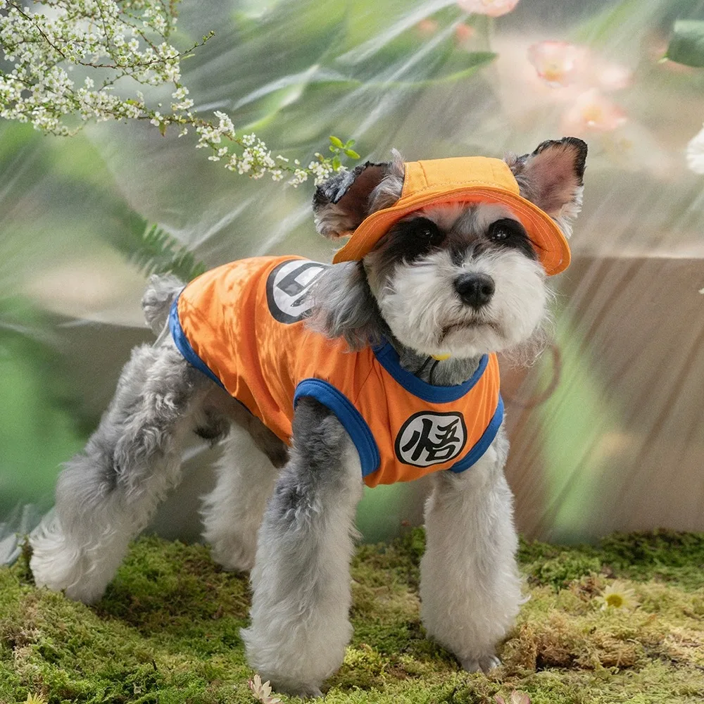 Nuevo Goku chaleco para mascotas gato perro verano Schnauzer cachorro Teddy perro pequeño Bichon gato ropa primavera, otoño, verano