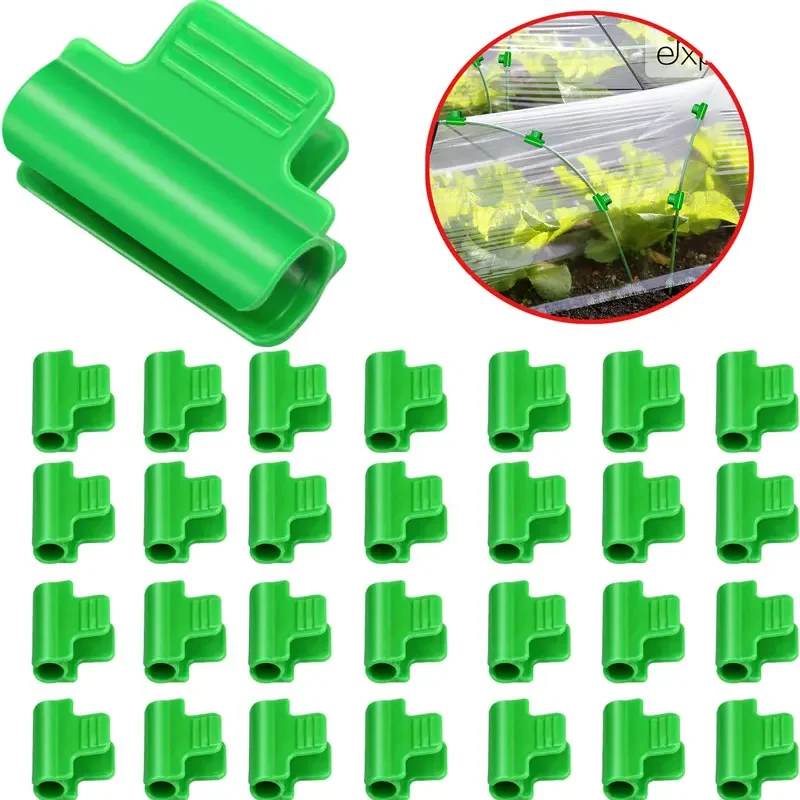 Abrazaderas para invernadero, marco de soporte para jardín, estacas de jardín para temporada, soporte de extensión de plantas de 8/11/16/19mm, 5/10 Uds.