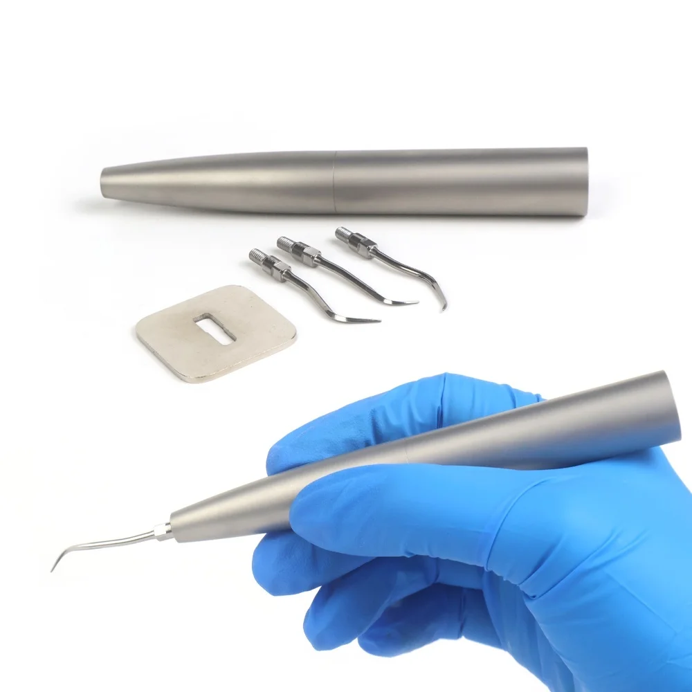 Pieza de mano para escalador de aire ultrasónico Dental JUMTOP con 3 puntas aptas para acoplamiento rápido KAVO
