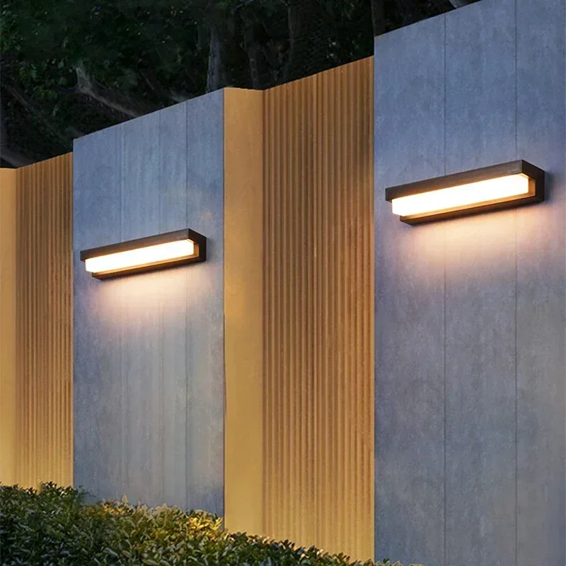 Luces LED solares para exteriores, decoración impermeable para jardín, balcón, lámpara alimentada por energía Solar, porche, escaleras, ahorro de energía, luz de pared de tres colores