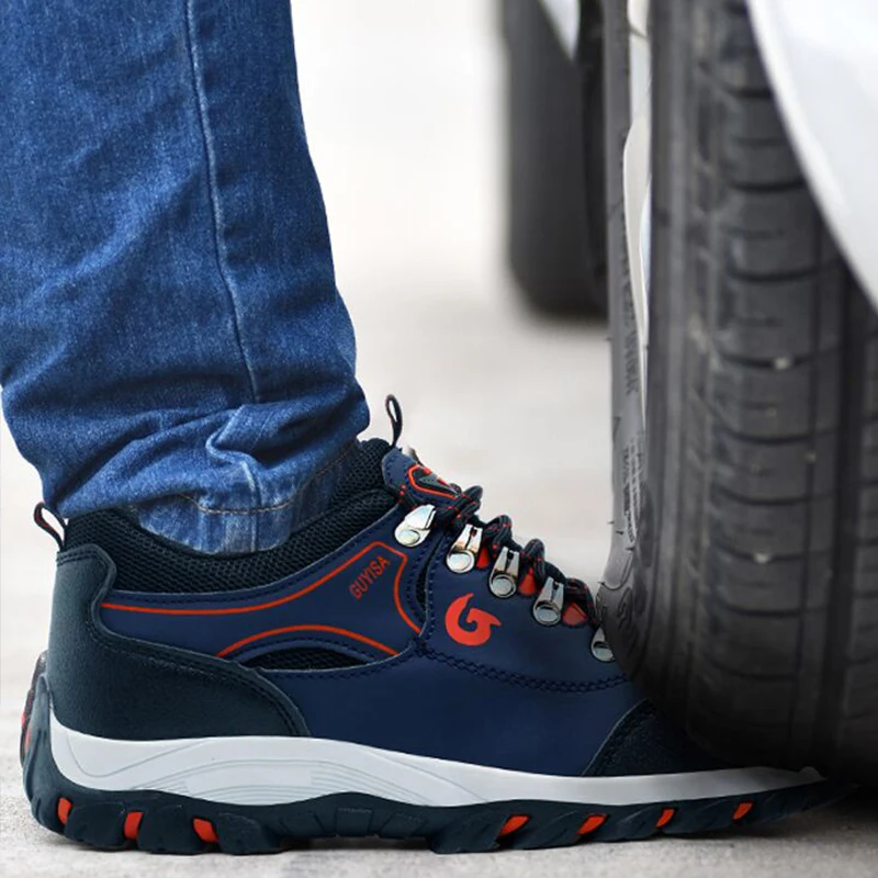 Zapatos con punta de acero para hombre, botas de seguridad para el trabajo, zapatillas de deporte, zapatos de seguridad para el trabajo a prueba de pinchazos, botas de seguridad para hombre, zapatos de trabajo