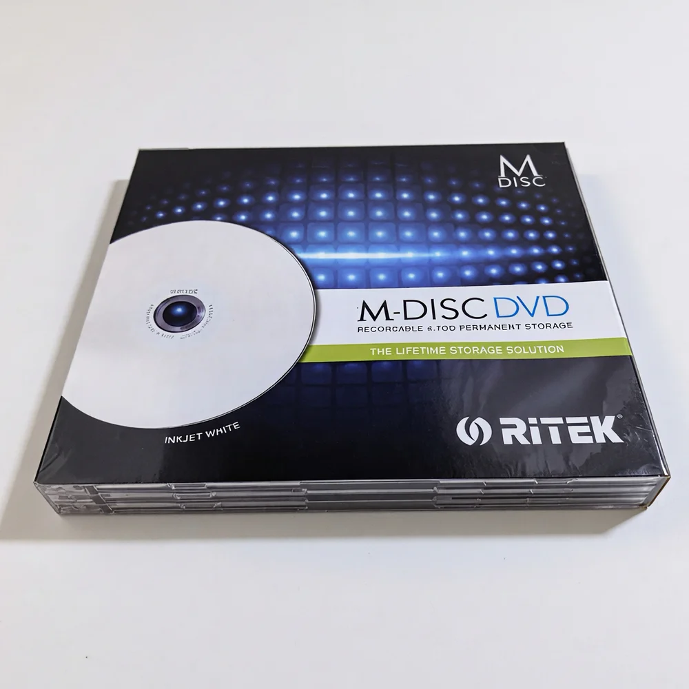 3 uds MDisc M-DISC MDISK DVD R grabable 4,7 GB almacenamiento permanente archivo de por vida
