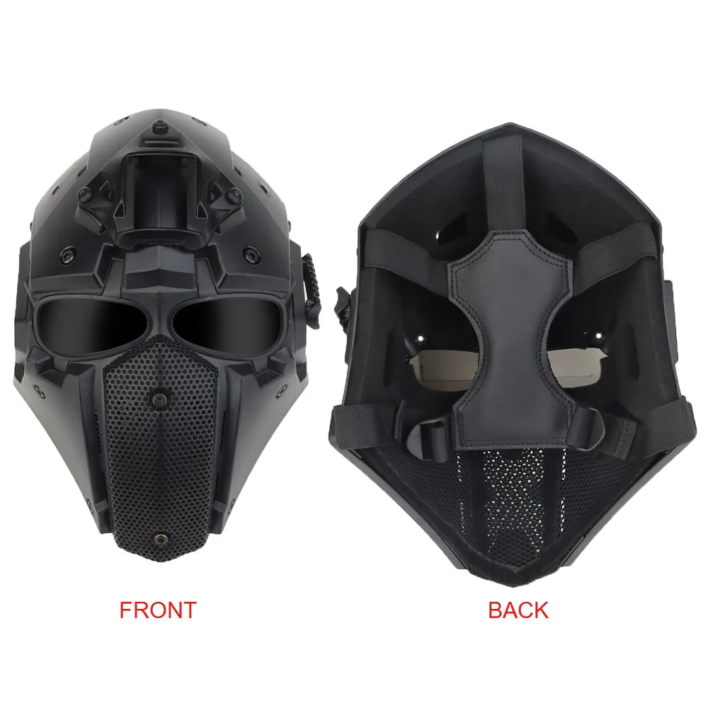 Máscara táctica de Airsoft transpirable, máscara protectora de cara completa para Paintball, juego de guerra CS, utilería para Cosplay de Halloween al aire libre