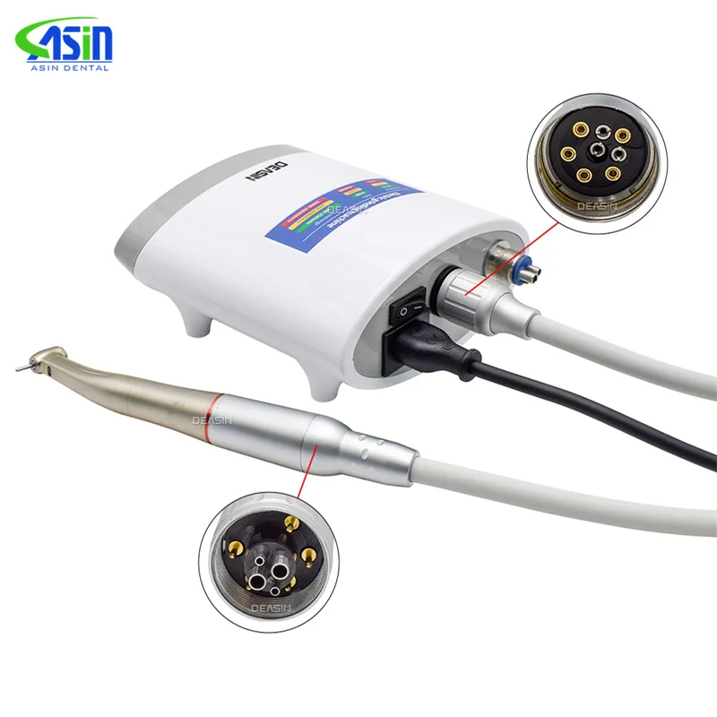 Kit LED de micromotor eléctrico Little Monster con pieza de mano creciente X95L 1:5 1:1 4:1 equipo Dental de contraángulo 2/4 orificios