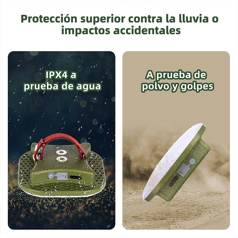 MOSLIGHTING13500maH Luz LED de carga para acampar con imán Antorcha portátil Lámpara de tienda de moda Mantenimiento de trabajo Iluminación de emergencia