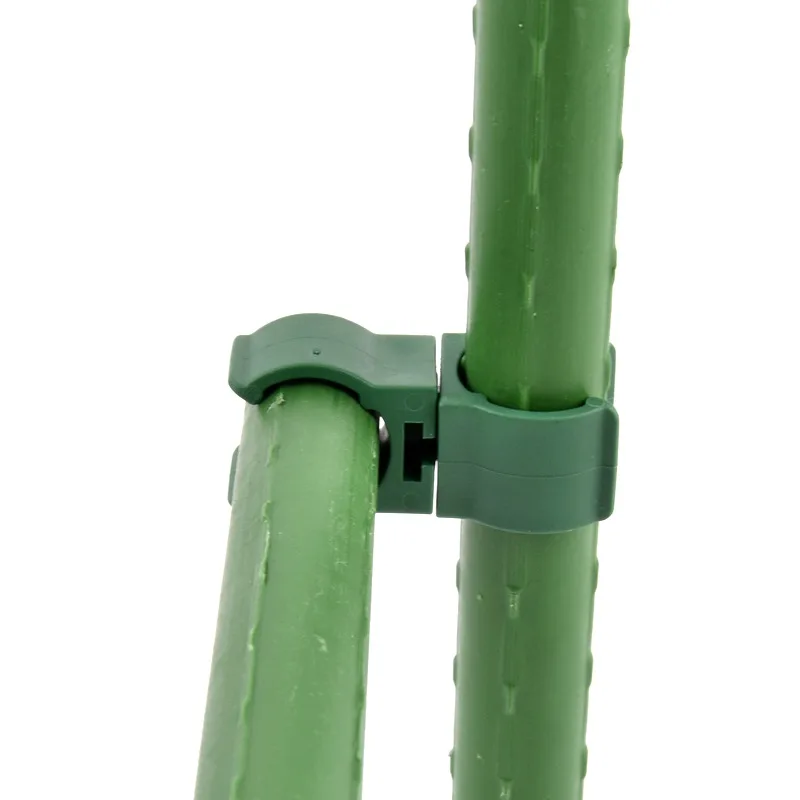 10/20/50 Uds. Clip cruzado de jardín sujetador de plástico, 8/11/16/20mm soporte para plantas conector abrazadera varilla ajustable hebilla fija enrejado