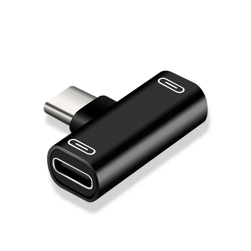 Divisor USB C tipo C macho a adaptador hembra doble tipo C 2 en 1, convertidor de cargador de auriculares para teléfono, puerto tipo C, 2/1 Uds.