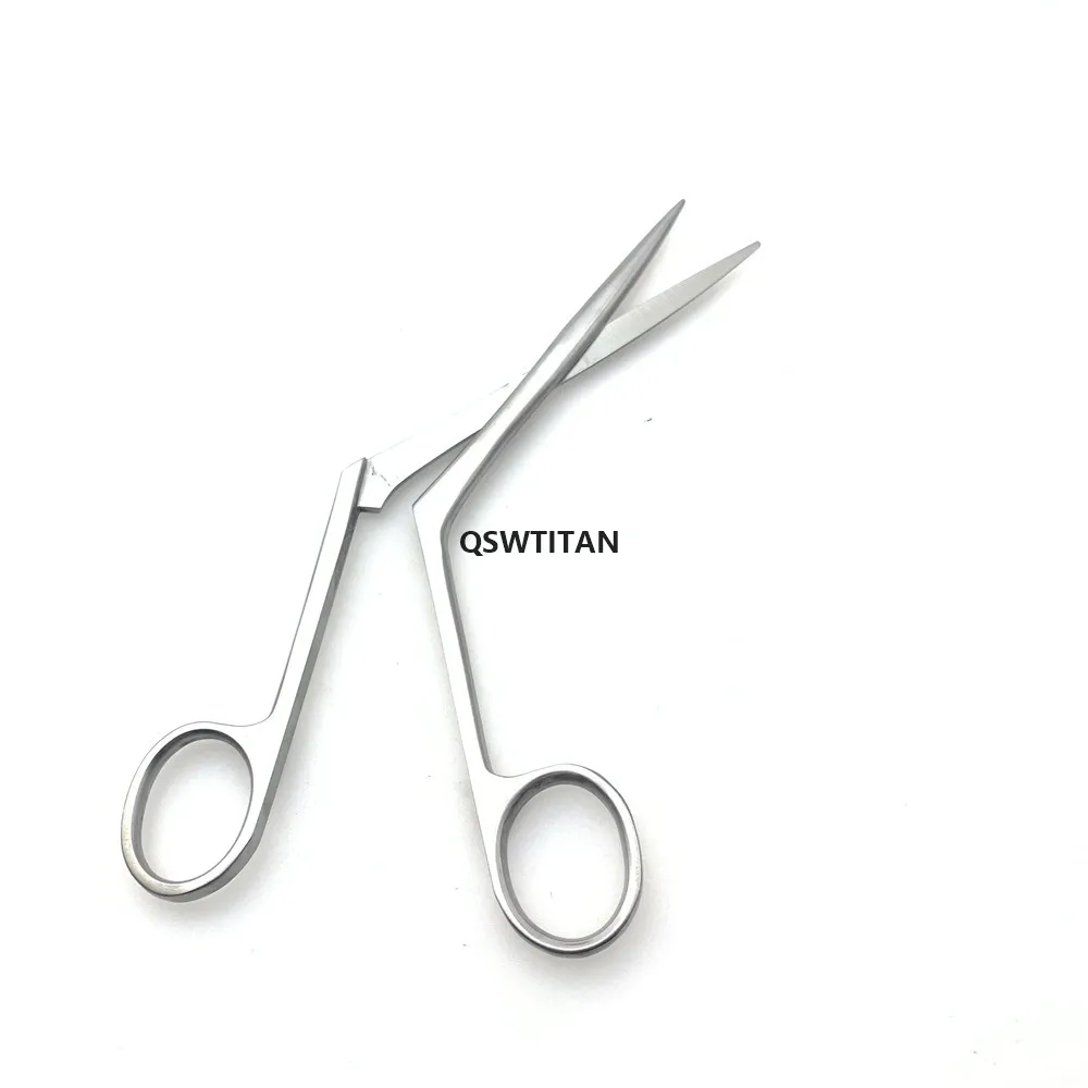 Tijeras nasales de acero inoxidable, tijeras quirúrgicas para rinoplastia, instrumento quirúrgico de operación de borde afilado, 1 Uds.