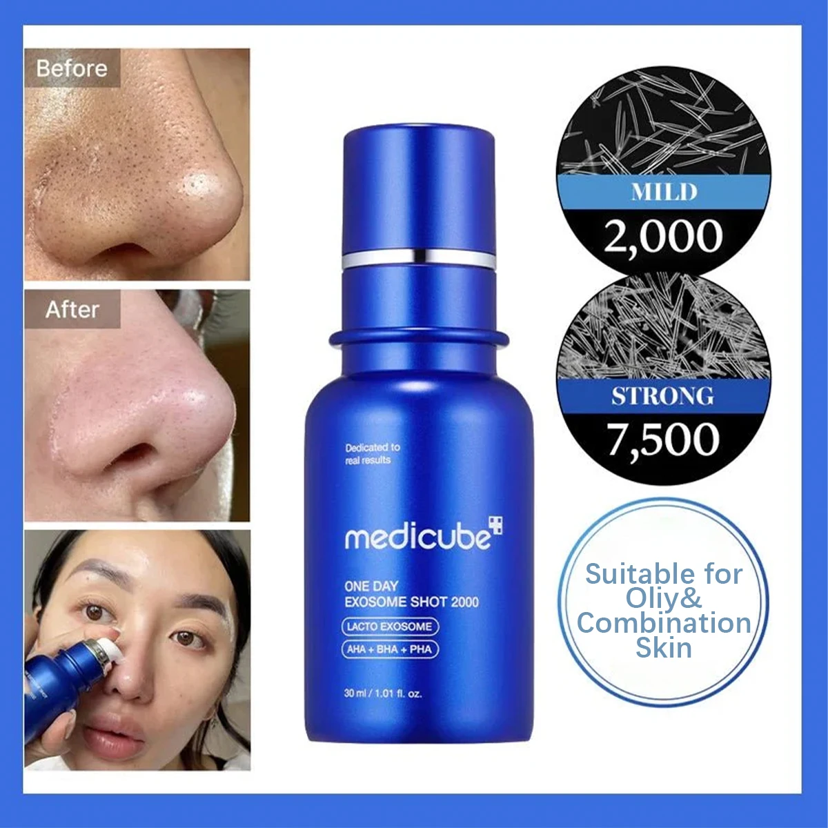 Medicube One Day, de rápida absorción y no pegajoso, potenciador avanzado, cuidado intensivo, cuidado de la piel coreano, maquillaje coreano