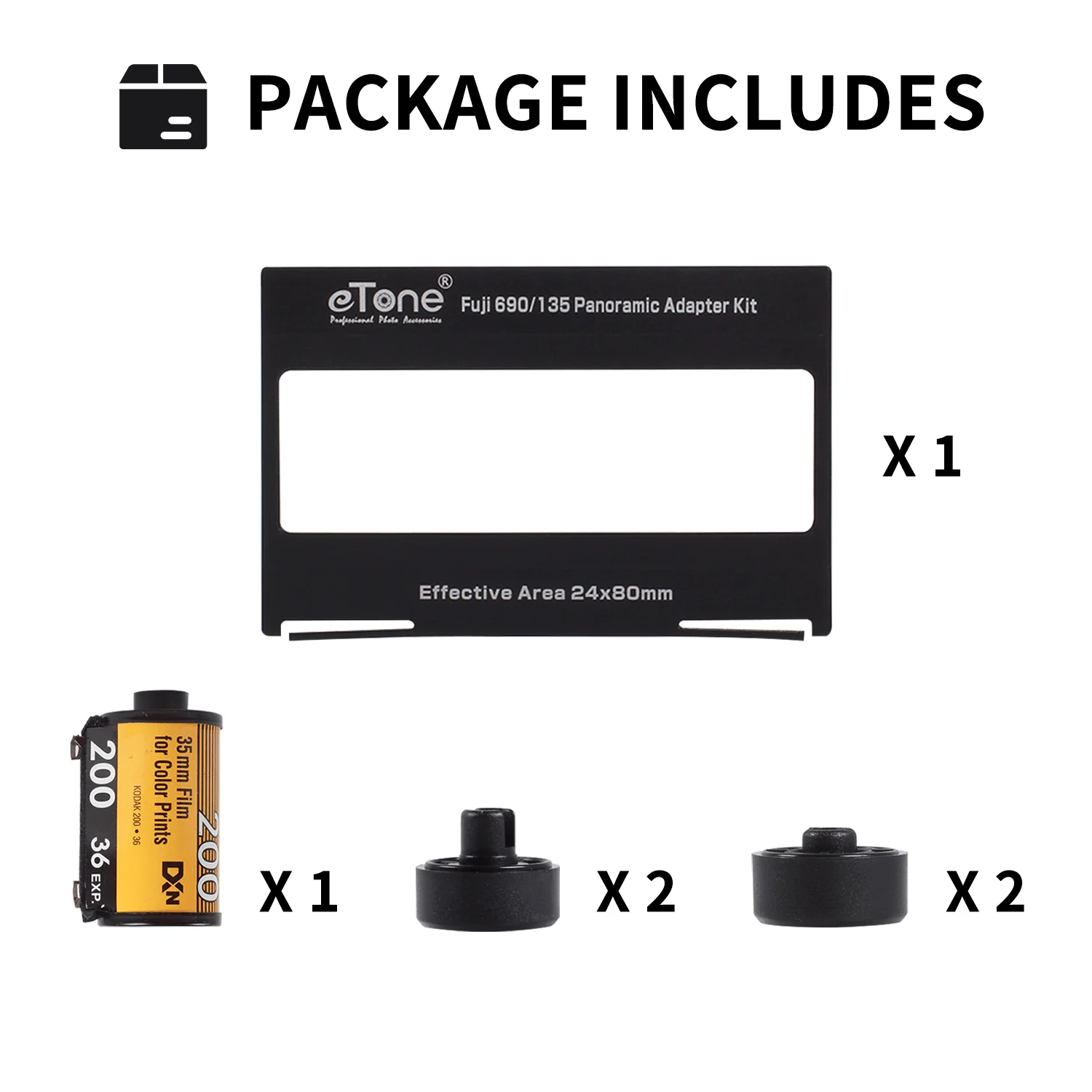 eTone Kit adaptador para cámara Fujifilm 690 6x9, formato medio de 120mm a 135mm, película fotográfica