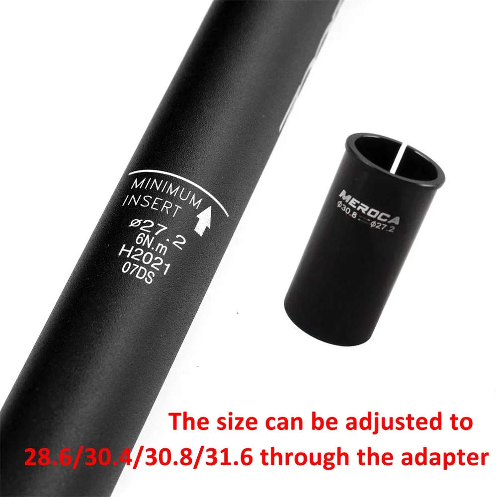 Tija de sillín con cuentagotas para bicicleta ZOOM, enrutamiento interno de 27,2-33,9 MM, 80mm, viaje para MTB, grava/bicicletas de carretera, accesorios para ciclismo de invierno
