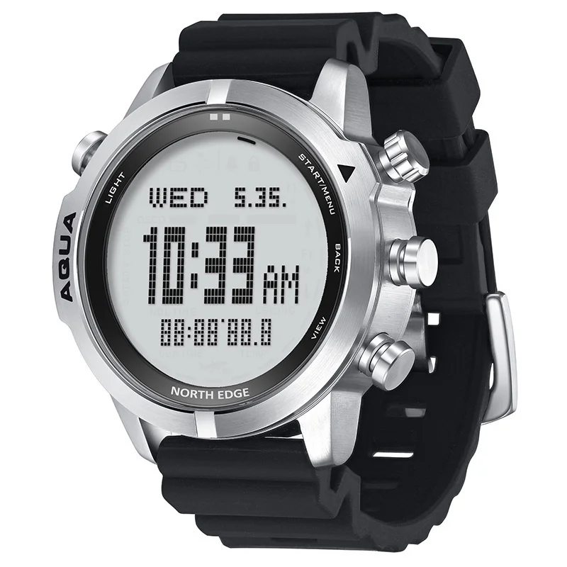 NORTH EDGE Reloj inteligente para hombre Reloj de buceo profesional para computadora Buceo NDL (sin tiempo Deco) 50M Altímetro Barómetro Brújula Nuevo