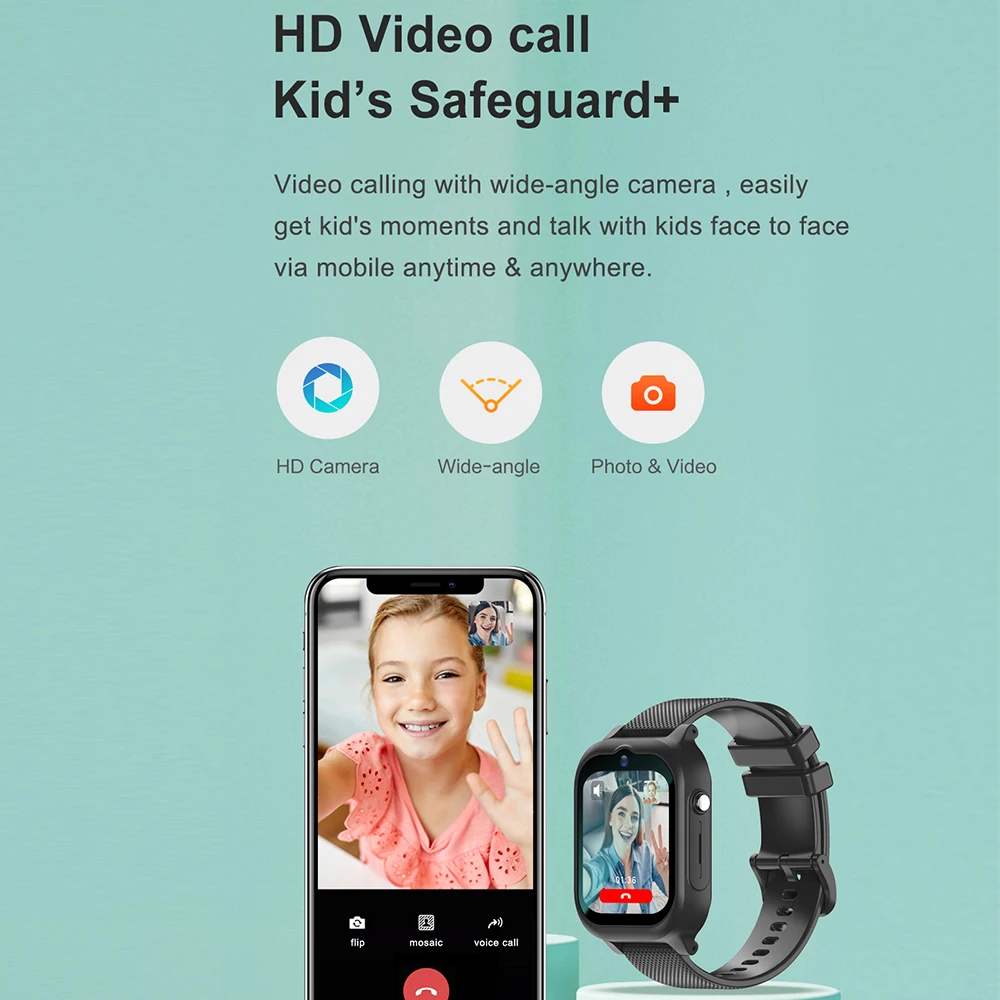 Reloj inteligente para niños 4G GPS WIFI Video llamada Monitor SOS rastreador ubicación teléfono reloj niños Smartwatch cámara niños niñas regalos