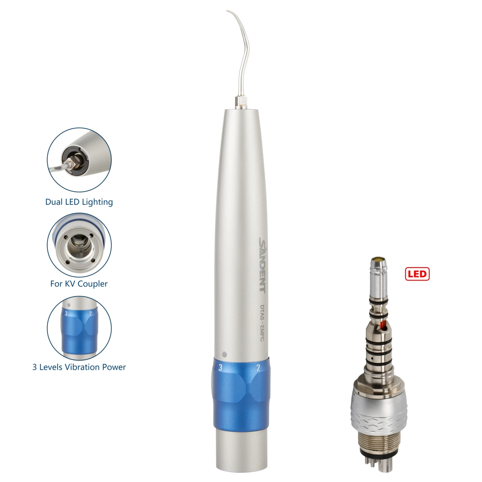 Escalador de aire de fibra óptica Dental SONICflex Sonic L compatible con acoplamiento Led multiflex KaVo/acoplador LED GK
