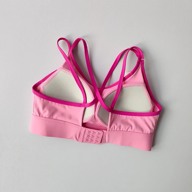 Sujetador deportivo para mujer, Top Push Up Fitness fijo con almohadilla, sujetador de Yoga, ropa interior, Tops deportivos, sujetadores para actividades, chaleco para correr, ropa de gimnasio
