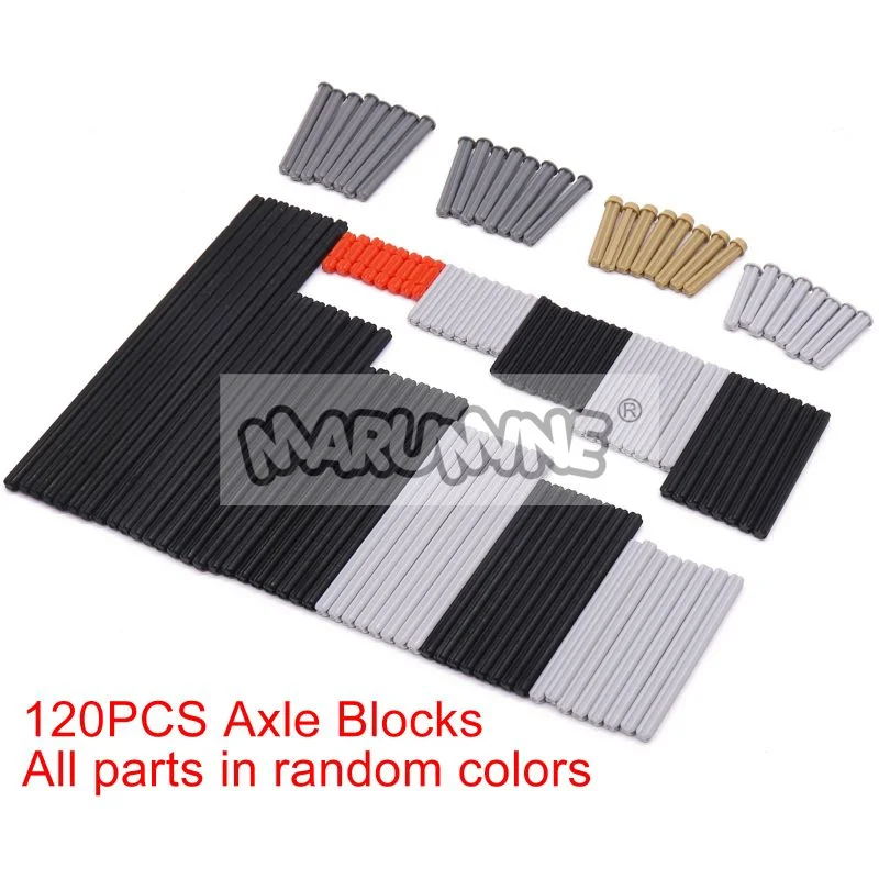 Bloques de tecnología MOC de 120 Uds., varillas de eje transversal, accesorios de ladrillos de alta tecnología compatibles con 32062 4519 24316 6587 87083 3706