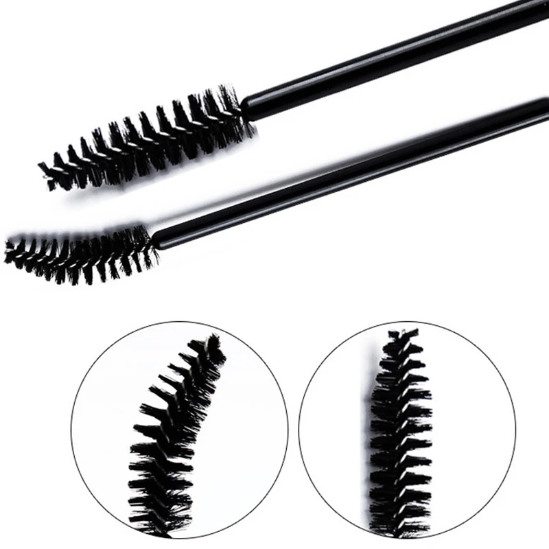 500/1000 unidades de aplicadores de pestañas al por mayor, cepillos de rímel para extensiones de pestañas, cepillos para cejas, herramientas de belleza