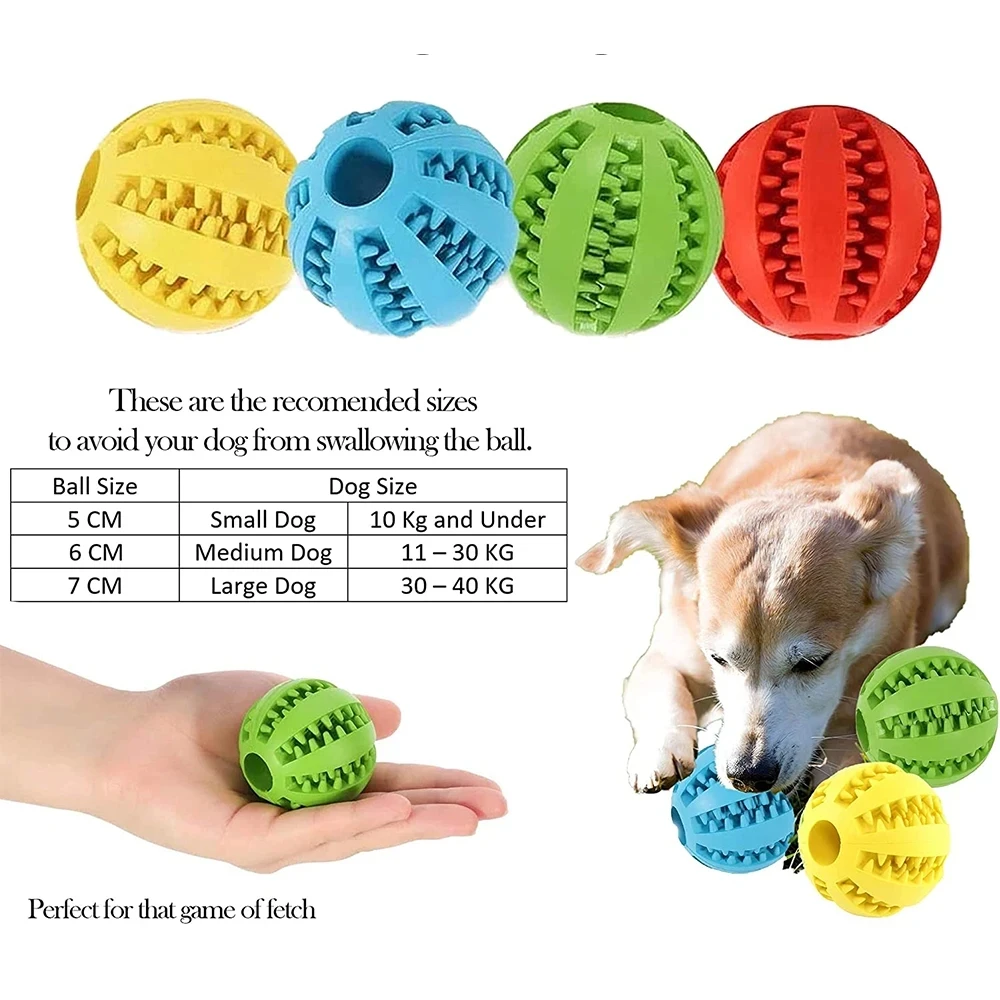 Nuevo Juguete para Perros, Pelotas de Goma Interactivas para Perros Pequeños y Grandes, Juguetes Masticables para Cachorros y Gatos, Limpieza Dental para Mascotas, Pelota Indestructible para Perros