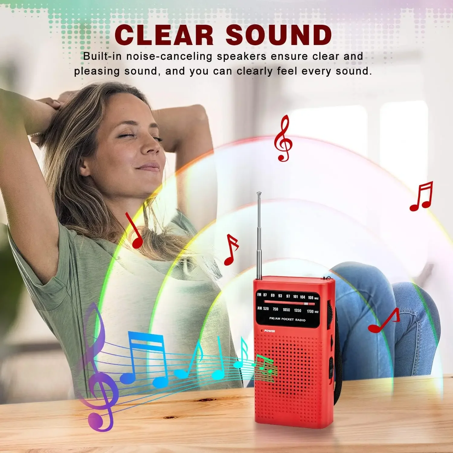 Supervivencia de emergencia Batería AA de banda completa Pequeña radio portátil Mini AM FM Puntero Radio de bolsillo para correr Compaing Viajes Analógico