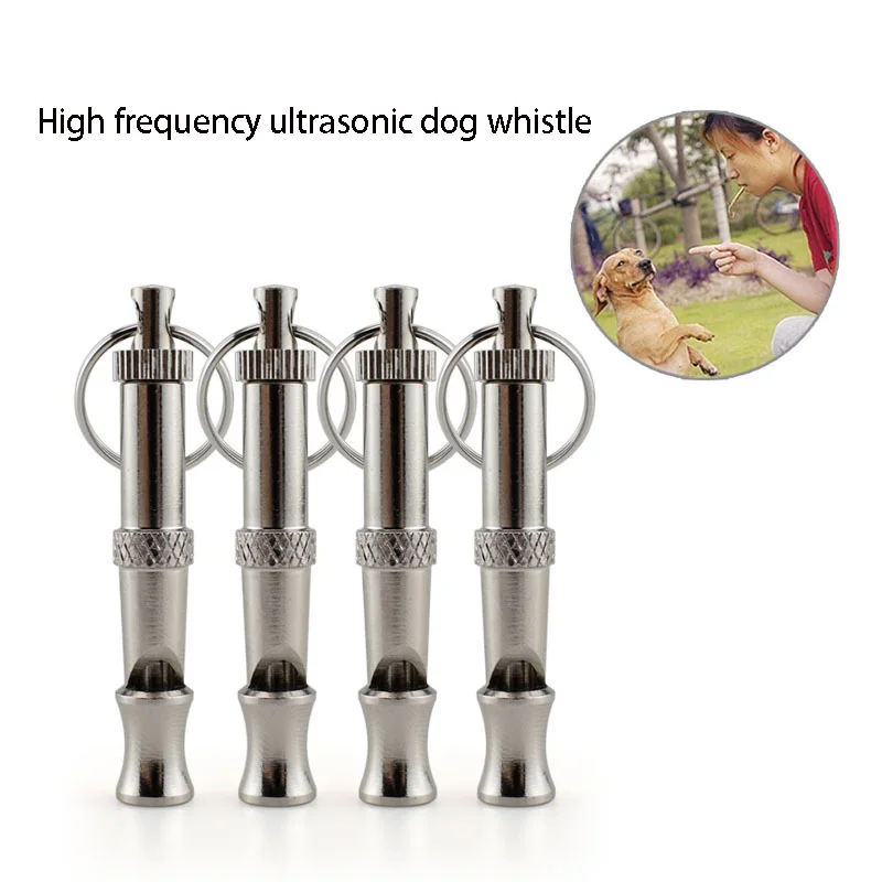 Silbato de acero inoxidable para perros, para detener los ladridos, control de ladridos, silbato disuasorio para entrenamiento de cachorros, silbato ajustable para entrenamiento.