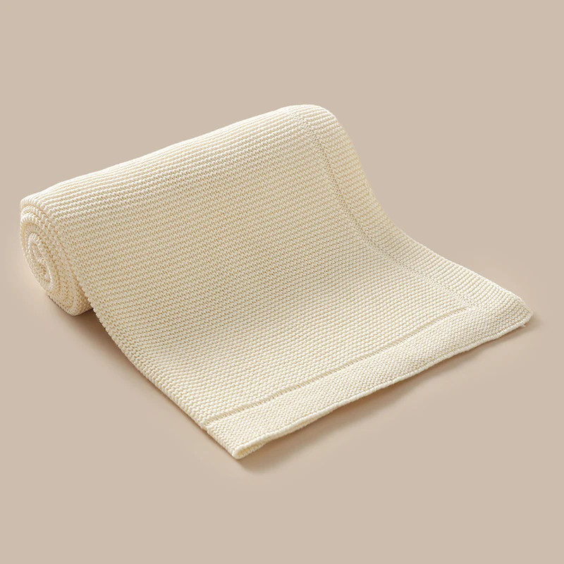 Mantas para bebé de 100x80cm de punto de algodón para recién nacidos, niños y niñas, cochecito de cama, edredones envolventes, esteras receptoras súper suaves para niños pequeños