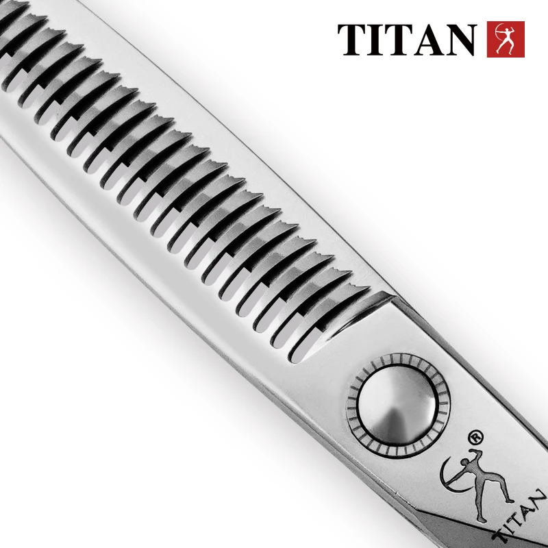 Tijeras de peluquería profesionales Titan de 6.0 pulgadas, de acero inoxidable VG10, para cortar y entresacar el cabello.