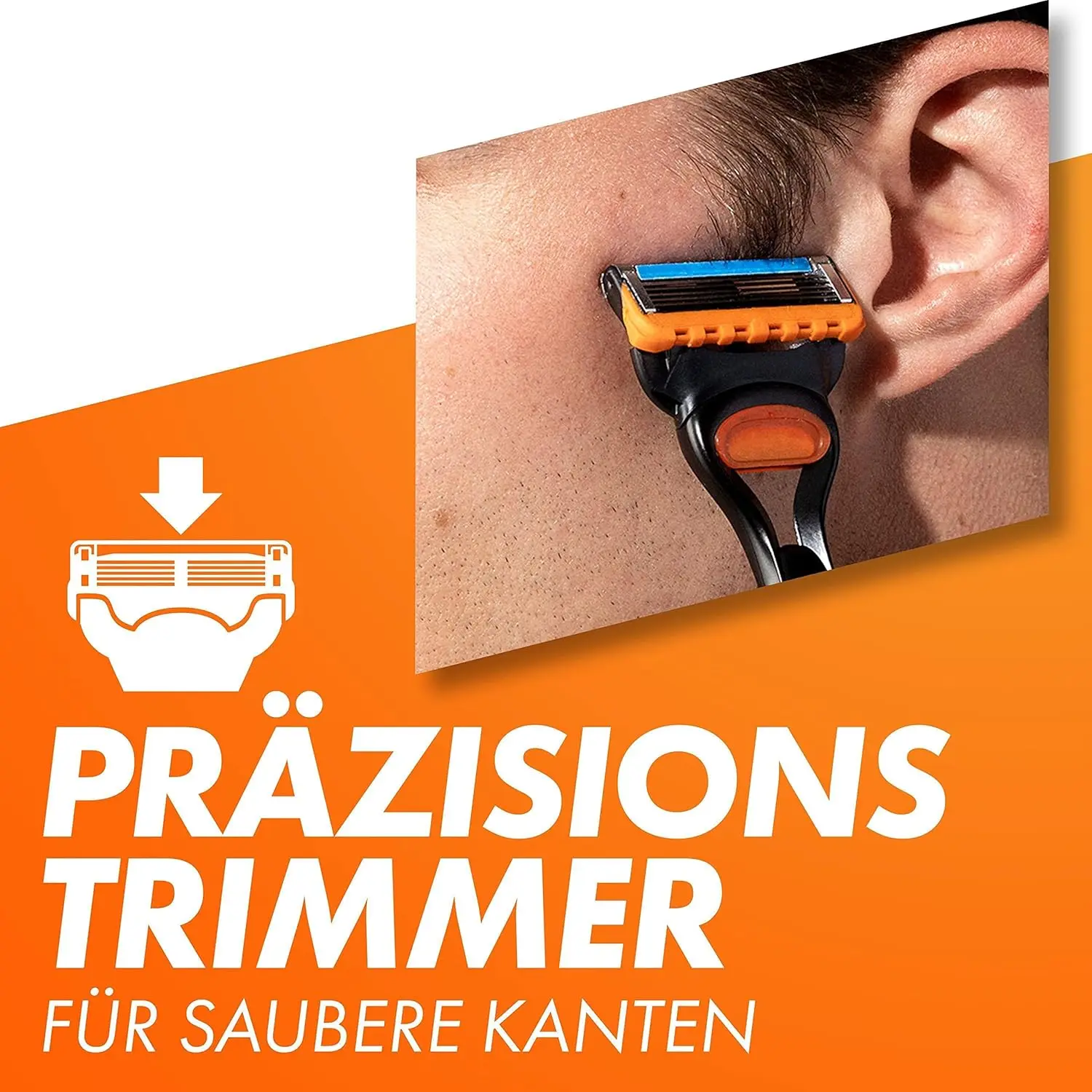 Cuchilla de repuesto para cuchillas de afeitar Gillette Fusion para maquinilla de afeitar Gillette Fusion, 4 unidades