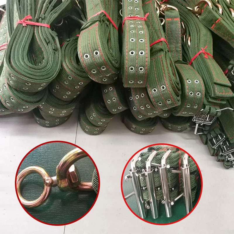 Corbata de asilo duradera y fuerte, Collar de ganado ajustable, Collar de transporte de vaca, suministro de alimentación de ganado, cinturón de lona, equipo veterinario