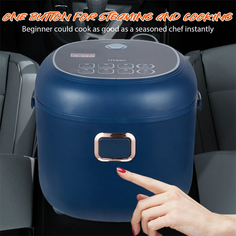 Olla arrocera calentada para alimentos para bebés, 2L, 200W, 12V, 24V, 220V, cocina, gachas de arroz, huevos nutritivos y alimentos calentados, arroceradores eléctricos