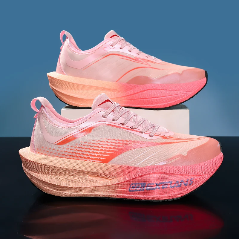 Zapatillas de Running para Hombre con Placa de Carbono, Especiales para Maratón, Transpirables, Ligeras, Zapatillas Deportivas Cómodas para Mujer