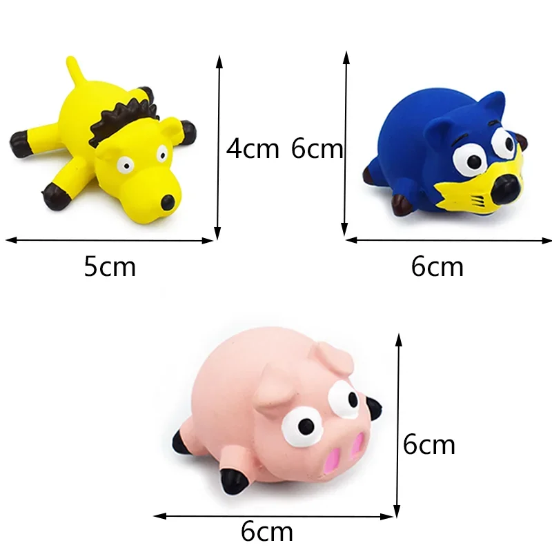 Juguetes de goma chirriantes para perros, juguete para masticar de látex para cachorros, juguete con sonido, tren resistente a mordeduras, suministros para mascotas para perros pequeños, medianos y grandes