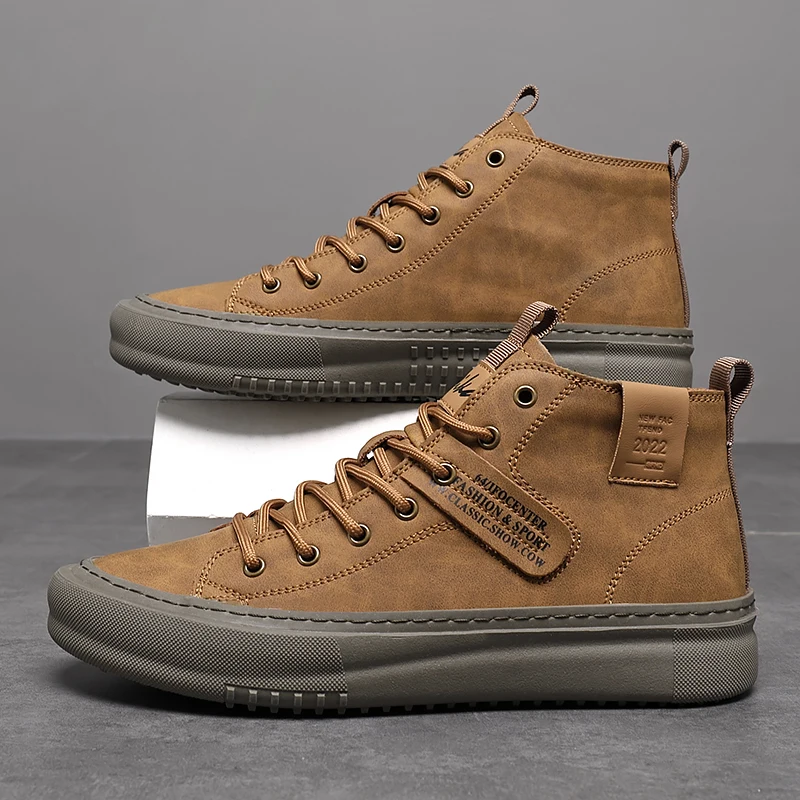 Zapatos Casuales de Negocios para Hombre, Zapatos con Suela Gruesa que Aumentan la Estatura, Zapatos Ligeros de Media Caña de Color Sólido, Modernos, Cómodos, Uniformes, Formales, de Caña Alta
