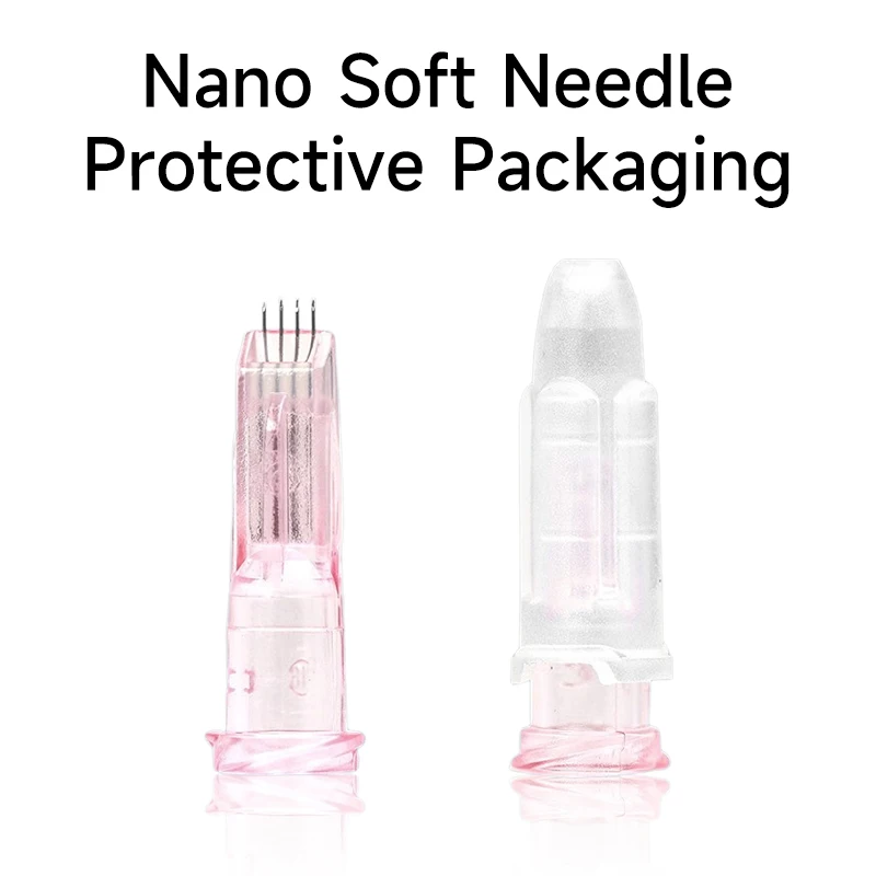 Microagujas de Cristal Multiaguja Estériles Nano Soft 4PINS 34G 1.0/1.2/1.5, Paquete Individual, Herramientas de Relleno de Belleza