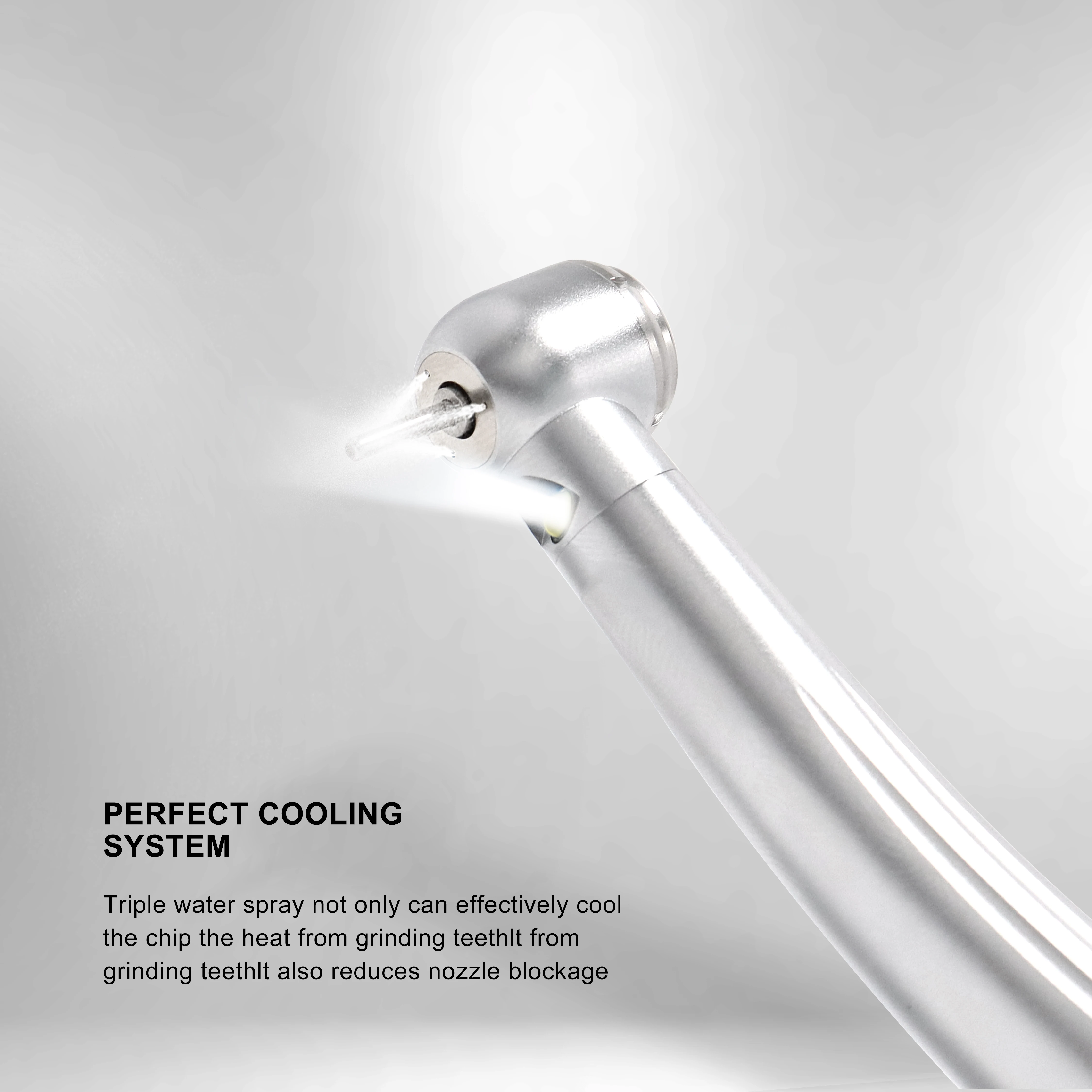 Pieza de mano Dental LED de alta velocidad, acoplador tipo E con Triple pulverización de agua de fibra óptica y taladro Dental de bajo ruido para odontología