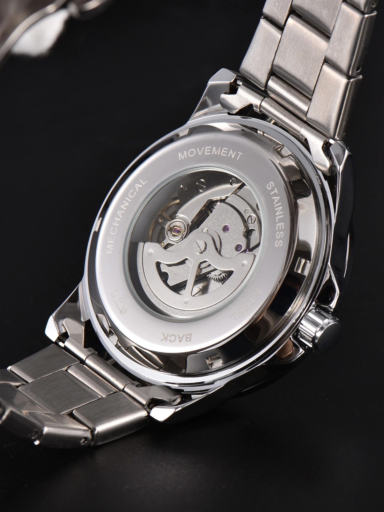 Reloj automático para hombre, con fecha, mecanismo de cuerda manual, resistente al agua, de acero inoxidable, con indicadores luminiscentes, diseño minimalista, un regalo ideal para ti.