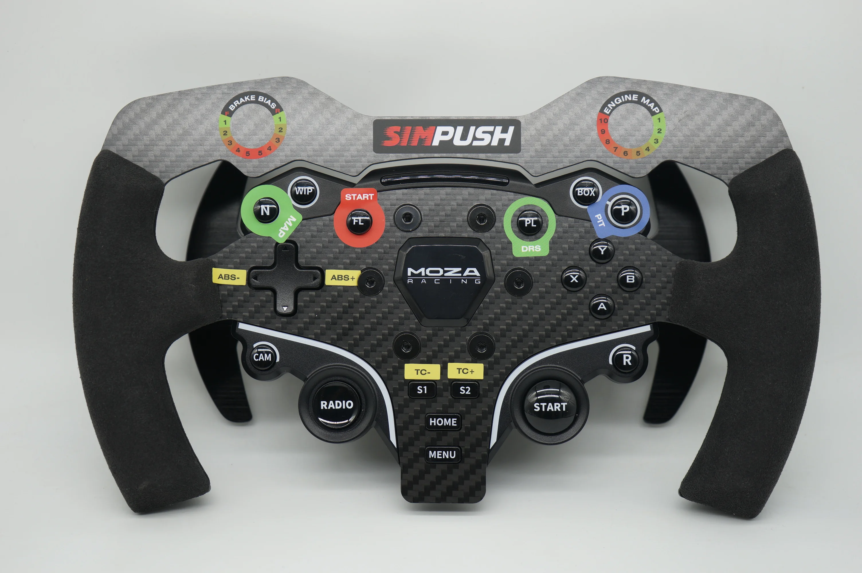 SIMPUSH F1 Racing Sim Wheel MOD F1 GT3 GT4 sim racing SIMRACING, MOZA R5 MOZA ES ESX MOZA CS