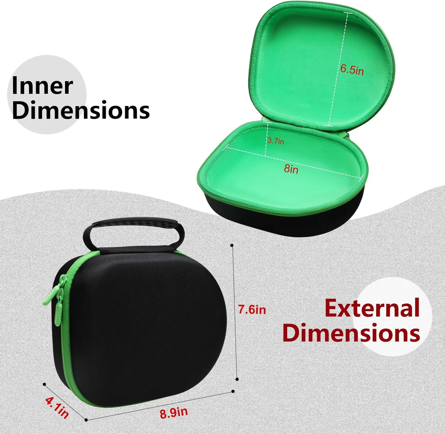 LTGEM funda rígida para auriculares Xbox, bolsa de almacenamiento de viaje