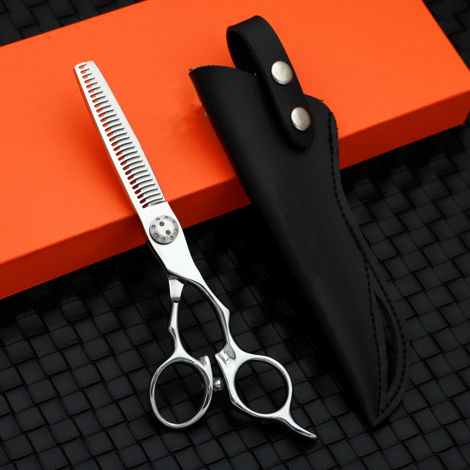 Tijeras Profesionales de Peluquería de Tamaño Pequeño, Acero Japonés 440C, Tijeras para Cabello Fino, Aptas para el Hogar y Barberías, Peines Incluidos
