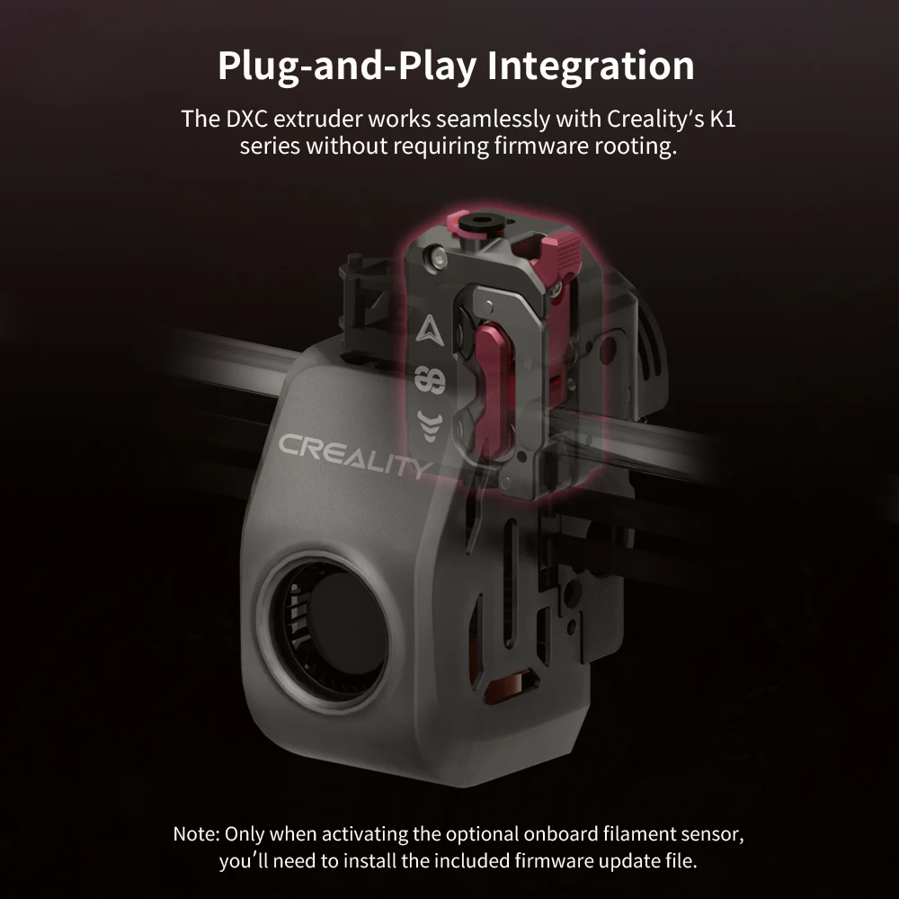 Kit de Extrusor FYSETC Phaetus DXC V1.1 Mejorado, Extrusión Estable y Alimentación Suave para Impresoras 3D Creality K1 K1C K1MAX