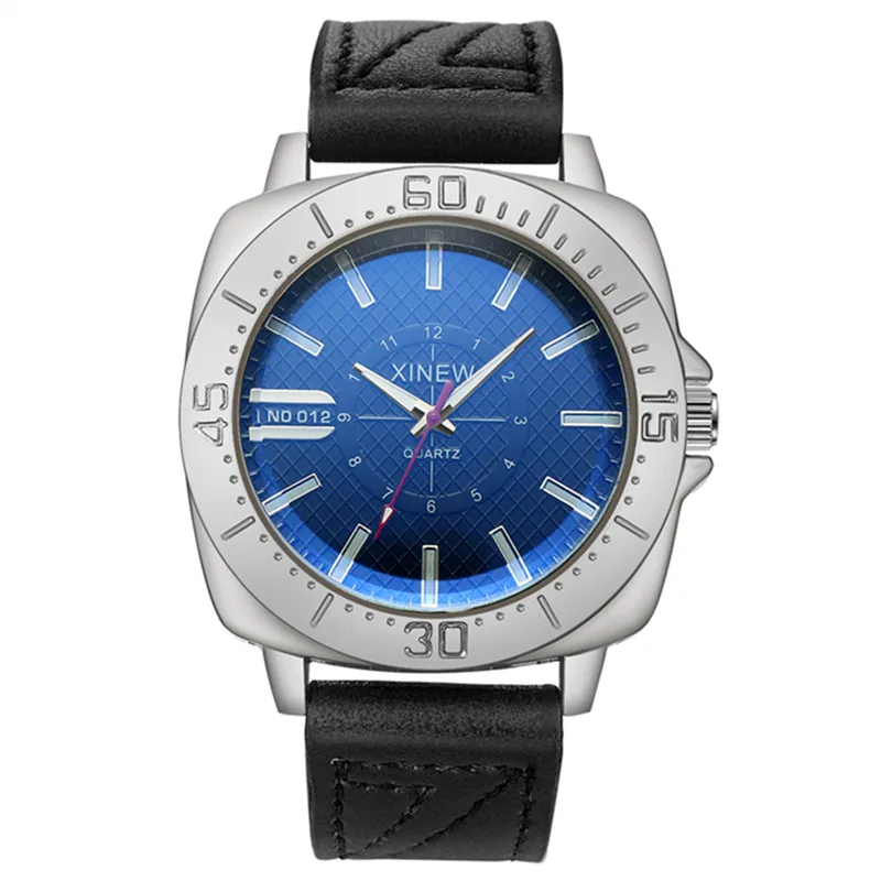 XINEW-reloj de cuarzo deportivo para hombre, cronógrafo de marca, a la moda, con correa de cuero, sencillo, Barato, 2024