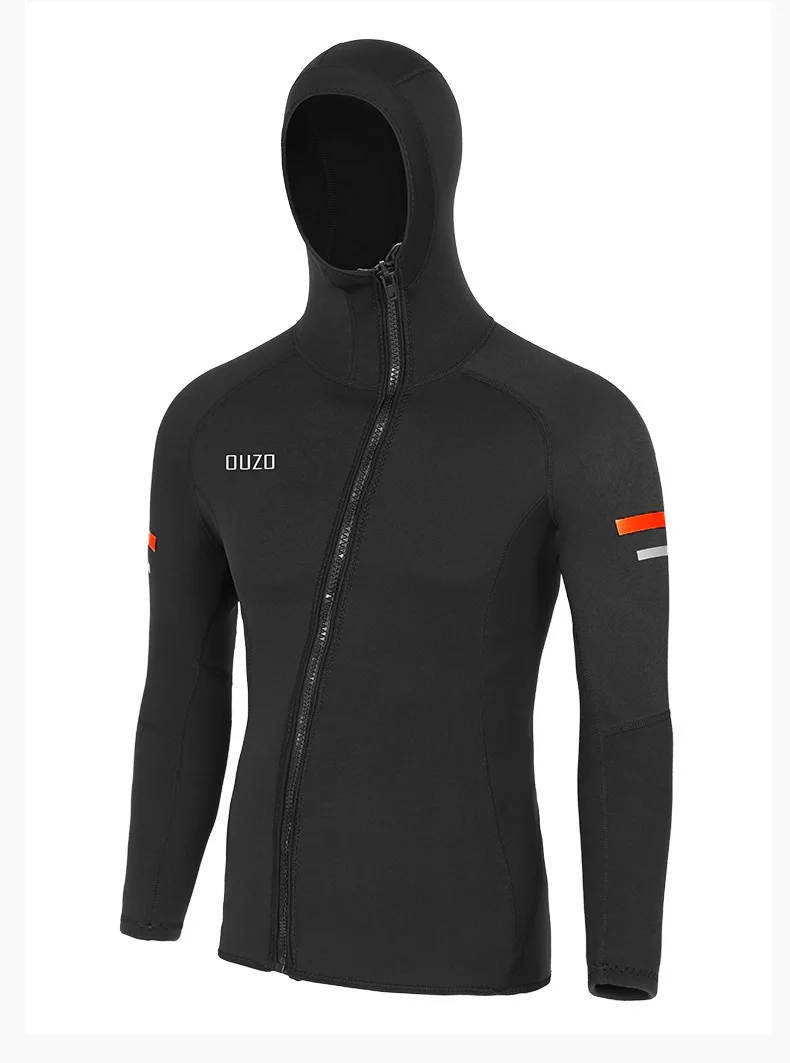 Traje de Neopreno de 1.5mm para Hombre y Mujer, Traje de Buceo de Manga Larga con Cremallera Frontal para Pesca Submarina, Natación y Surf