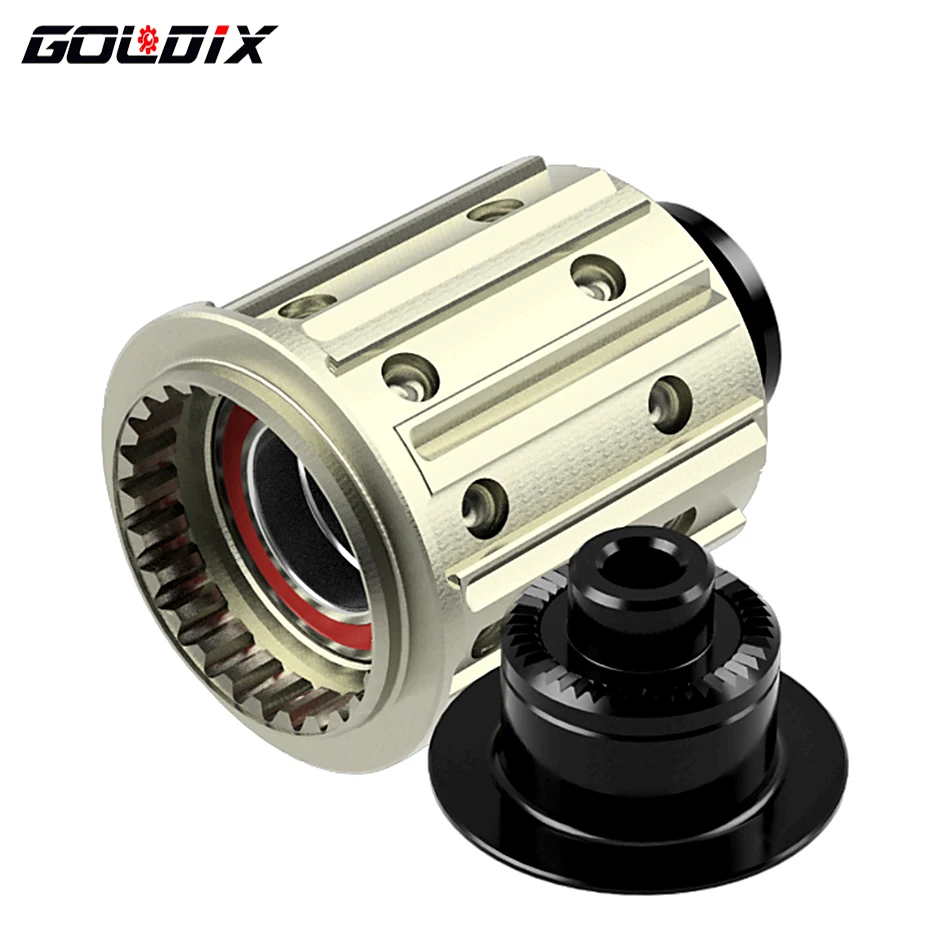 GOLDIX-Adaptador de cubo de bicicleta con tapa QR/THRU, HG/XD/MS, cuerpo de cubo de bicicleta para MTB/Road Bike Freehub