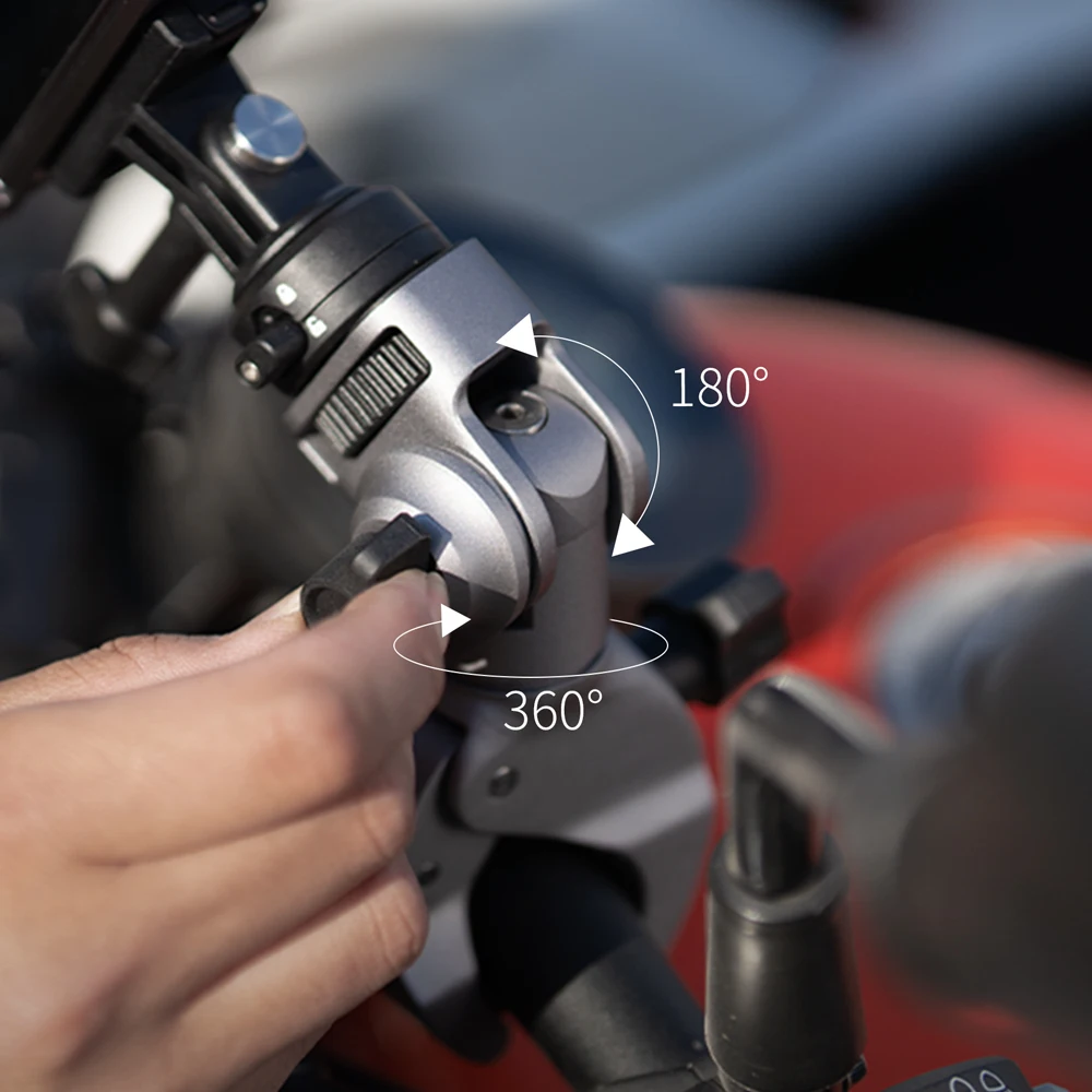 PGYTECH Super abrazadera de montaje 17mm a 37mm 1/4 "adaptador de tornillo para bicicleta/vehículo serie ciclismo Cámara de acción teléfonos inteligentes